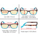  eyekeeper.com - 3 Pack Stylish Blue Light Blocking Reading Glasses TM075D