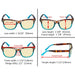 eyekeeper.com - 3 Pack Stylish Square Blue Light Blocking Readers TM080D