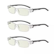 eyekeeper.com 3 Pack Stylish Blue Light Filter Readers UVXM01 Eyeglasses