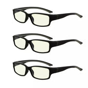 eyekeeper.com 3 Pack Stylish Blue Light Filter Readers UVXM01 Eyeglasses