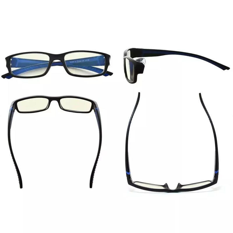 eyekeeper.com 3 Pack Stylish Blue Light Filter Readers UVXM01 Eyeglasses