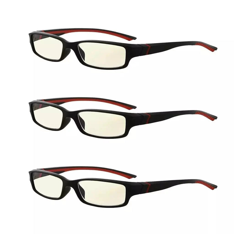 eyekeeper.com 3 Pack Stylish Blue Light Filter Readers UVXM01 Eyeglasses