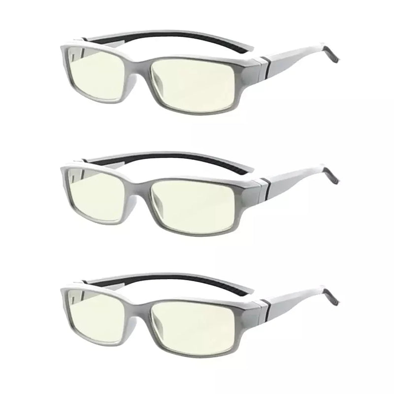 eyekeeper.com 3 Pack Stylish Blue Light Filter Readers UVXM01 Eyeglasses
