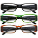 eyekeeper.com - 3 Pack Stylish Rectangle Reading Glasses 3PKR006