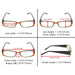 eyekeeper.com - 3 Pack Stylish Rectangle Reading Glasses 3PKR006