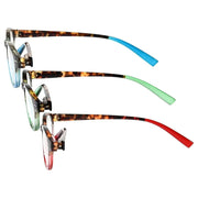 eyekeeper.com 3 Pack Stylish Oval Round Reading Glasses R091D Eyeglasses