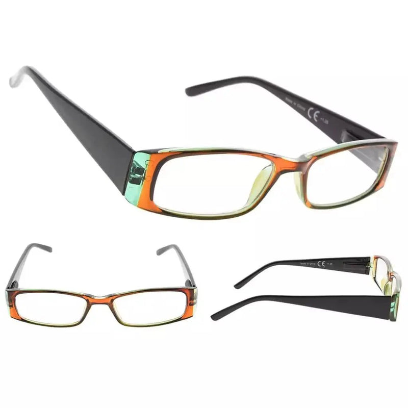 eyekeeper.com 3 Pack Stylish Reading Glasses Comfort Spring Hinges Readers 3PKR006 Eyeglasses