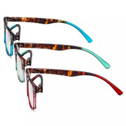 eyekeeper.com 3 Pack Stylish Reading Glasses with Tortoise Arm R046D Eyeglasses