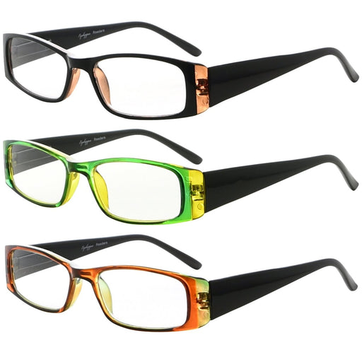 eyekeeper.com 3 Pack Stylish Reading Glasses 3PKR006 Eyeglasses