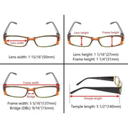 eyekeeper.com 3 Pack Stylish Reading Glasses 3PKR006 Eyeglasses