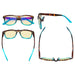 eyekeeper.com - 3 Pack Stylish Square Blue Light Blocking Readers TM080D