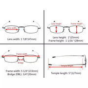 eyekeeper.com 3 Pack Telescopic Arms Folding Readers R15080 Eyeglasses