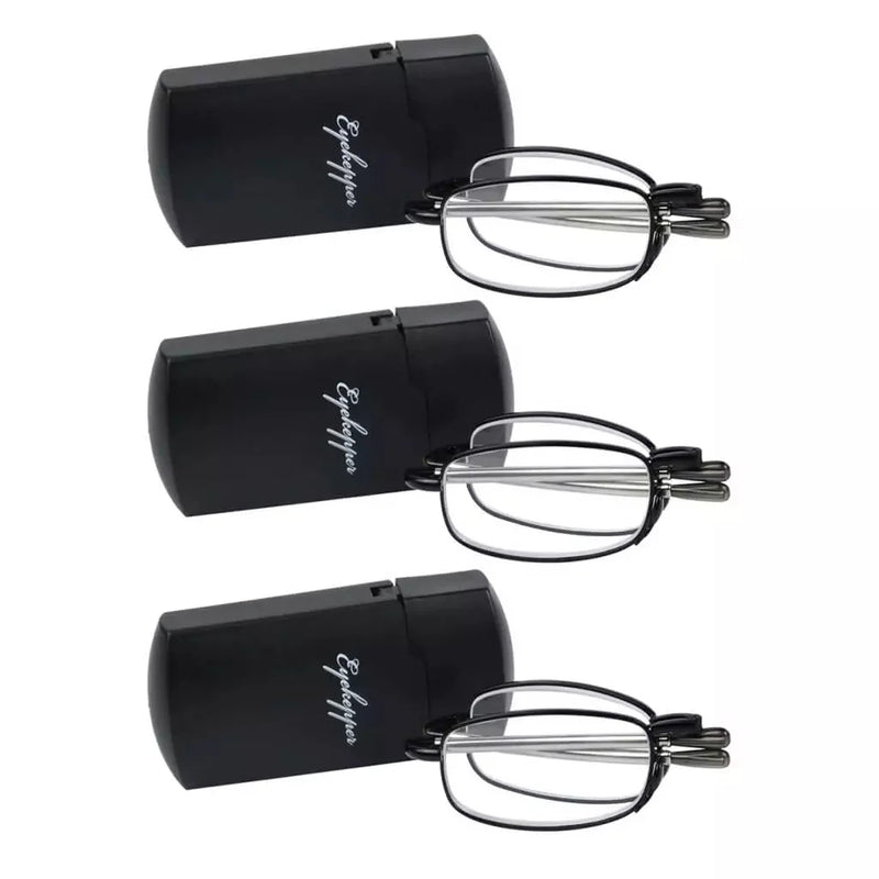 eyekeeper.com 3 Pack Telescopic Arms Folding Readers R15080 Eyeglasses
