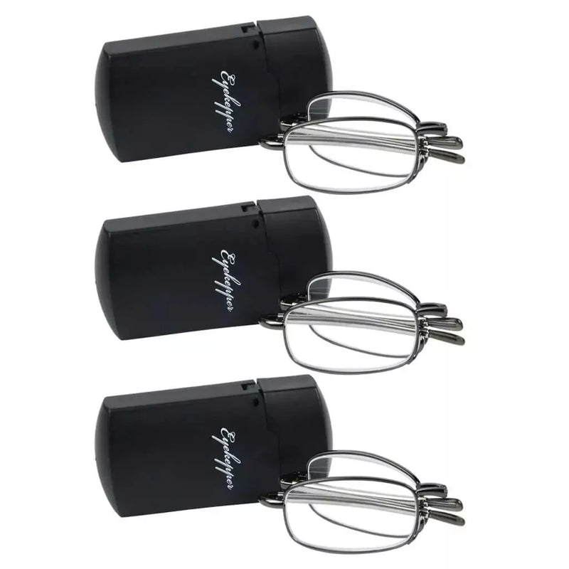 eyekeeper.com 3 Pack Telescopic Arms Folding Readers R15080 Eyeglasses