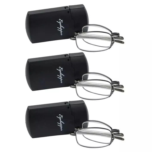 eyekeeper.com 3 Pack Telescopic Arms Folding Readers R15080 Eyeglasses