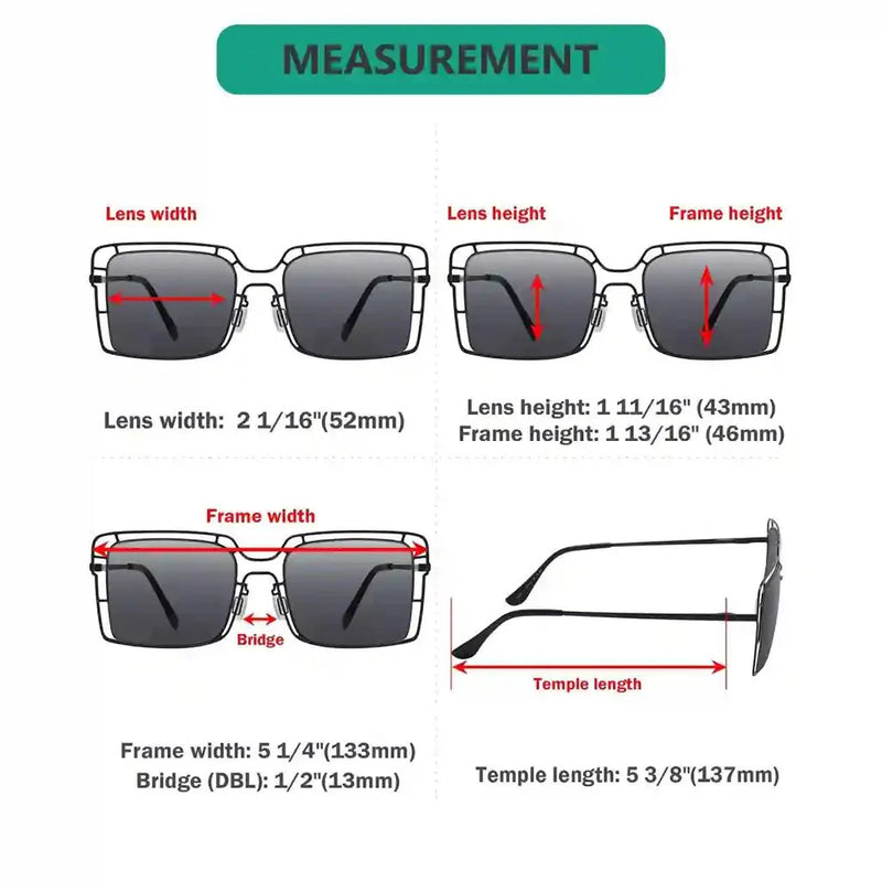 eyekeeper.com 3 Pack Thin Metal Hollow Bifocal Reading Sunglasses SBR2301 Sunglasses