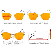 eyekeeper.com 3 Pack Titanium Blue Light Blocking Reading Glasses DSWK9902 Eyeglasses