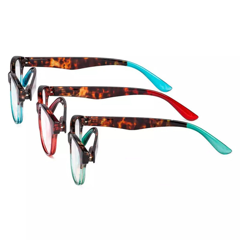 eyekeeper.com 3 Pack Tortoise Arm Oval Reading Glasses R074D Eyeglasses