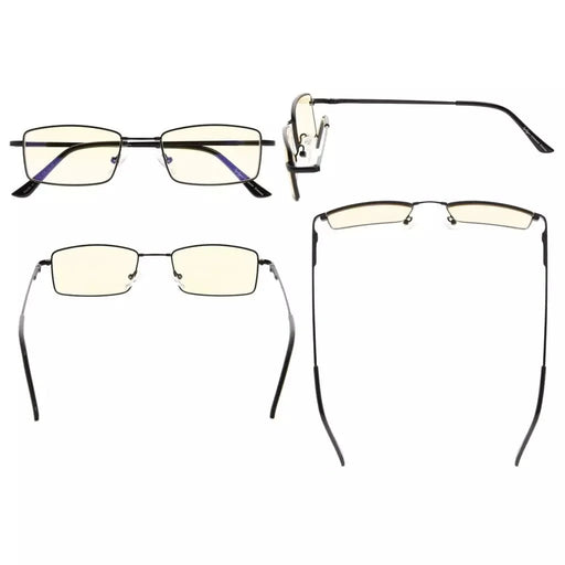 eyekeeper.com 3 Pack Traditional Rectangle Blue Light Filter Reading Glasses CG1709 Eyeglasses
