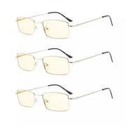 eyekeeper.com 3 Pack Traditional Rectangle Blue Light Filter Reading Glasses CG1709 Eyeglasses