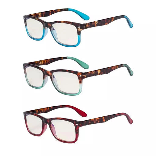 eyekeeper.com 3 Pack Two-toned Blue Light Filter Reading Glasses UVR075D Eyeglasses