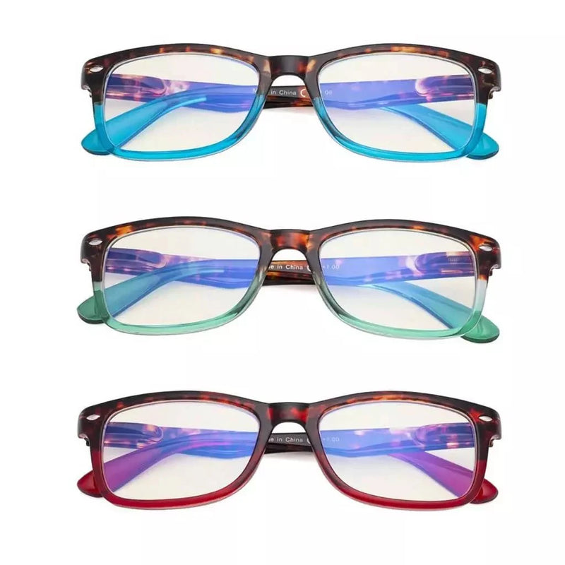 eyekeeper.com 3 Pack Two-toned Blue Light Filter Reading Glasses UVR075D Eyeglasses