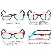 eyekeeper.com 3 Pack Two-toned Blue Light Filter Reading Glasses UVR075D Eyeglasses