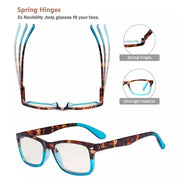 eyekeeper.com 3 Pack Two-toned Blue Light Filter Reading Glasses UVR075D Eyeglasses