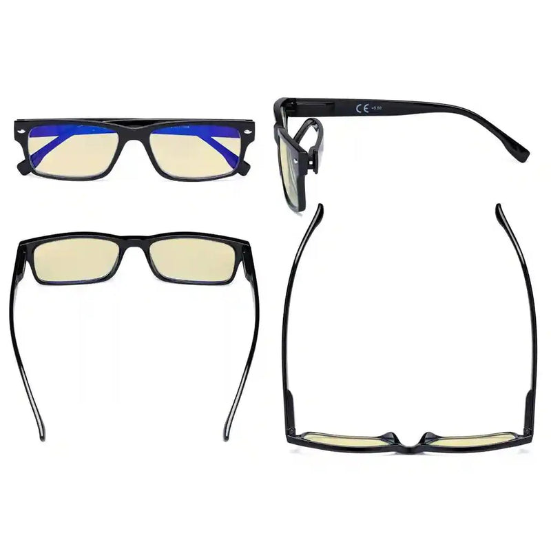 eyekeeper.com 3 Pack Vintage Blue Light Blocking Reading Glasses TM108 Eyeglasses