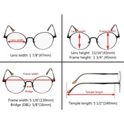 eyekeeper.com 3 Pack Vintage Round Reading Glasses Readers R15044 Eyeglasses