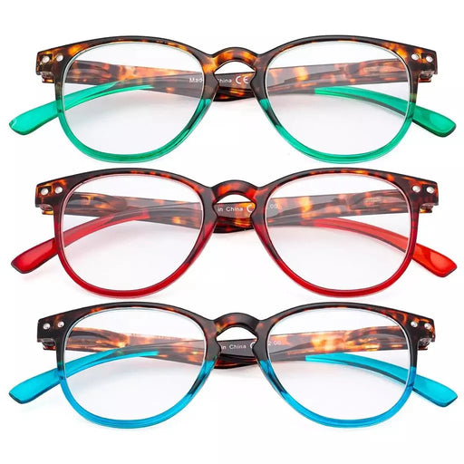 eyekeeper.com 3 Pack Vintage Stylish Reading Glasses R060D Eyeglasses