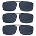 Eyekeeper  - 3 Pack Wide Lens Clip on Polarized Sunglasses C60(58MMx38MM)