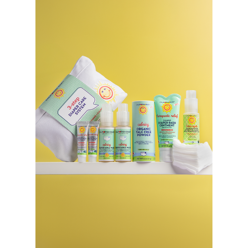 California Baby Calming™ 3-Step Diaper Care Kit Diaper Dark Khaki