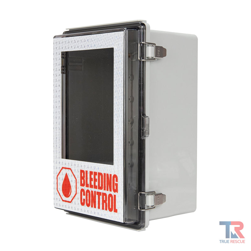 True Rescue Individual Bleeding Control Cabinet Cabinet White Smoke Non-Alarmed,Alarmed