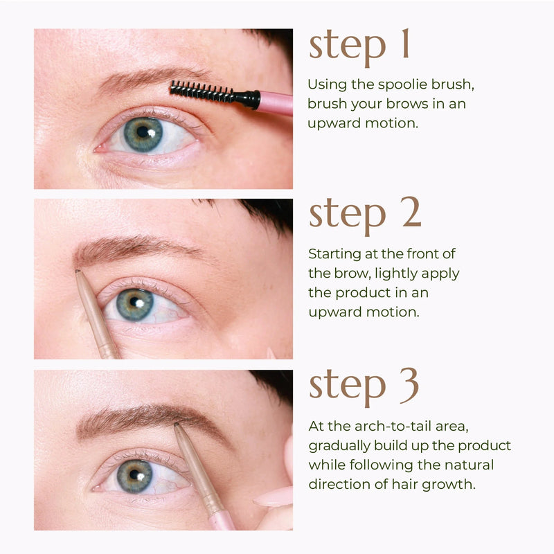 Chella eyebrow pencil Brow & Eye White Smoke Beautiful Blonde,Luscious Light Brown,Tantalizing Taupe,Marvelous Medium Brown,Awesome Auburn,Dazzling Dark Brown,Delightful Deep Brown,Graceful Grey,Elegant Ebony