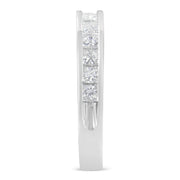 Bids.com Women's 18K White Gold Princess Cut Diamond Band Ring (1 Cttw, G-H Color, SI1-SI2 Clarity) - Size 6 Rings
