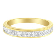 Bids.com 14KT Yellow Gold Diamond Channel Band Ring (1 cttw, H-I Color, SI2-I1 Clarity) Rings