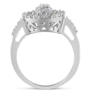 Bids.com 10KT White Gold Diamond Cocktail Ring (1 cttw, H-I Color, SI2-I1 Clarity) Rings