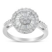 Bids.com 10KT White Gold Diamond Cocktail Ring (1 cttw, H-I Color, SI2-I1 Clarity) Rings