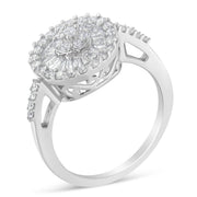 Bids.com 10KT White Gold Diamond Cocktail Ring (1 cttw, H-I Color, SI2-I1 Clarity) Rings