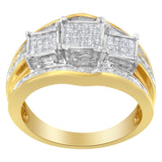 Bids.com 10KT Two-Toned Gold Diamond Ring (1 cttw, H-I Color, SI1-SI2 Clarity) Rings