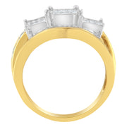 Bids.com 10KT Two-Toned Gold Diamond Ring (1 cttw, H-I Color, SI1-SI2 Clarity) Rings