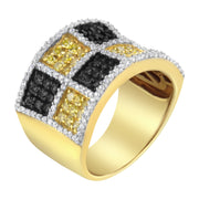 Bids.com 14KT Yellow Gold Champagne, Yellow and Round Diamond Band Ring (1 1/2 cttw, H-I Color, I1-I2 Clarity) Rings