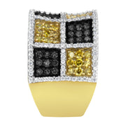 Bids.com 14KT Yellow Gold Champagne, Yellow and Round Diamond Band Ring (1 1/2 cttw, H-I Color, I1-I2 Clarity) Rings