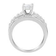 Bids.com 10KT White Gold Diamond Composite Ring (1 cttw, H-I Color, SI2-I1 Clarity) Rings