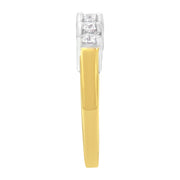 Bids.com 14KT Two Toned Gold 5 Stone Diamond Ring (1 cttw, H-I Color, SI1-SI2 Clarity) Rings