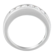 Bids.com 14K White Gold 3/4ct. TDW Diamond Channel Band Ring (H-I, I1-I2) Rings