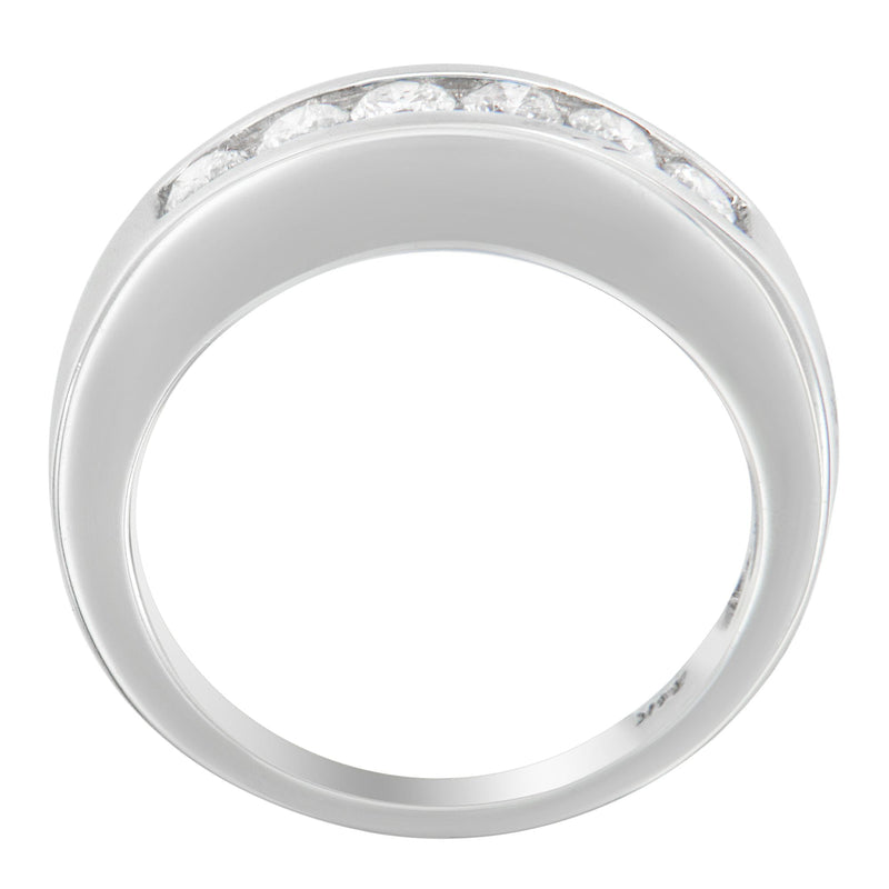 Bids.com 14K White Gold 3/4ct. TDW Diamond Channel Band Ring (H-I, I1-I2) Rings