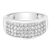 Bids.com 14K White Gold Round Cut Diamond Ring (1.0 Cttw, H-I Color, SI2-I1 Clarity) - Size 6-1/2 Rings