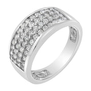 Bids.com 14K White Gold Round Cut Diamond Ring (1.0 Cttw, H-I Color, SI2-I1 Clarity) - Size 6-1/2 Rings